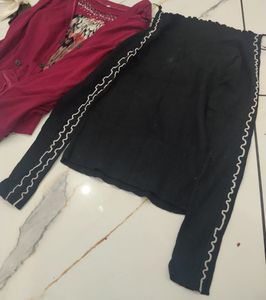 Black Off-Shoulder Top