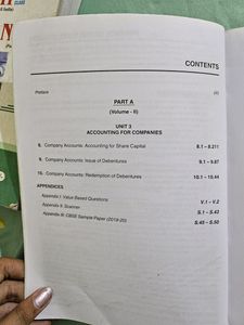 ACCOUNTING FOR COMPANIES CLASS 12