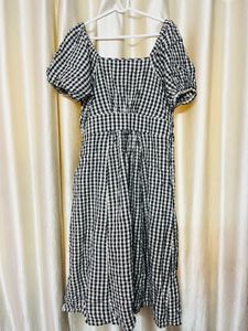 MAX Checked Midi Dress