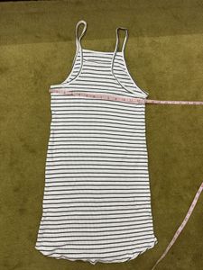 Women striped fit &amp; flare dress