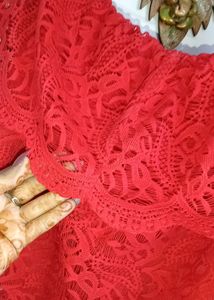 Red Off-Shoulder Top