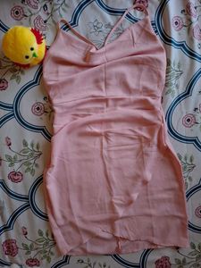 Pink Mini Slip Dress