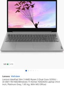 Lenovo Laptop IdeaPad 3 AMD Ryzen 3250