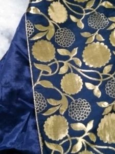 Elegant Navy &amp; Gold Kurta