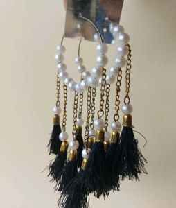 Pearl Tassel Earrings