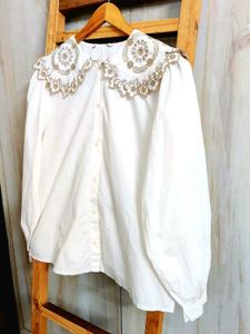 Embroidered Cotton Top  Size-42