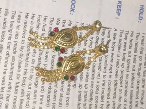 Gold Tone Dangle Earrings