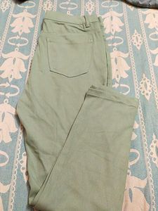 Green Casual Pants