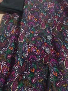 Paisley Print Button-Down Shirt