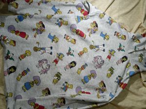 Simpsons Character Print long hoodie