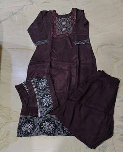 Kurta Gajji Silk With Pant N Dupatta