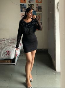 Elegant Black Sheer Top