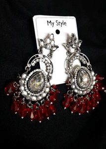 Red Dangle Earrings