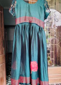 Floral Teal Kurta
