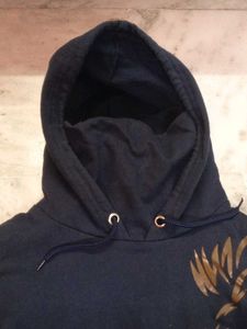TRIPR Navy Blue Lion Hoodie With Ninja Mask
