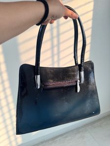 Black Patent Leather Handbag