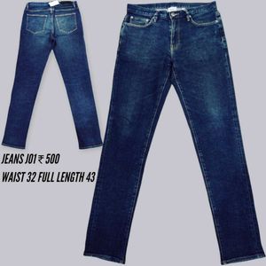 Stylish Dark Wash Denim Jeans