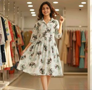 Floral Print Shirt Dress