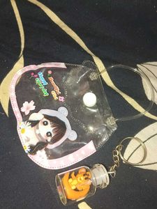 Cute Cartoon Coin Purse & Keychain