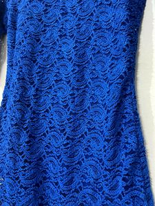 Blue Lace Mini Dress