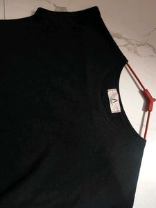 Black Sleeveless Casual Dress