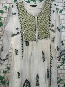 Embroidered Kurta Lucknow Style
