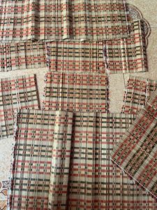 Dining Table Plate mats And Glass Mates Wooden Handmade Material