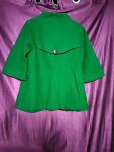 🌸Green Button-Down Coat