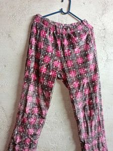 NEW Fleece Fashion Pants Night Suit Chequered