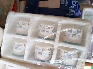 3 Set Of Cups 6 Piece Each New Multicolour Full