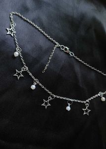 Star Charm Silver Tone Necklace