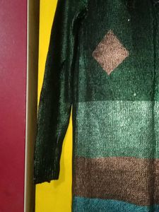 Unique Distressed Knit Sweater dress top