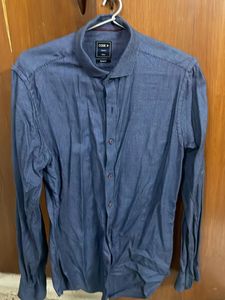 Navy blue Formal Shirt By Code from Westside