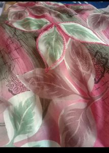 Half Net Saree With Blouse
