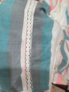 Striped Button-Down Tank