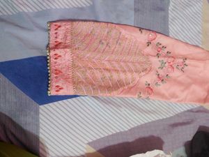 Embroidered Pink Kurta