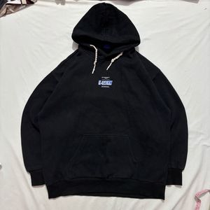 Black Graphic Print Hoodie