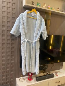 Cozy Blue Plush Robe
