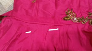 Pink Embroidered Party Dress