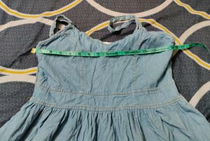 Korean One Piece Denim Dress For Women