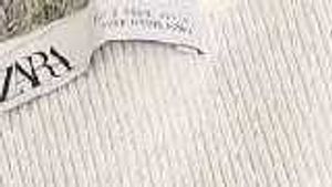 Zara White Knit V-Neck Tank