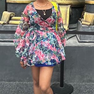 Floral Wrap Dress