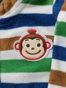 Cute Striped Fleece Jacket