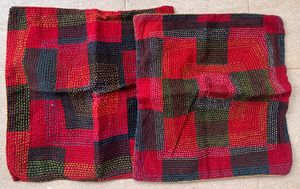 Patchwork Kantha cushion Covers