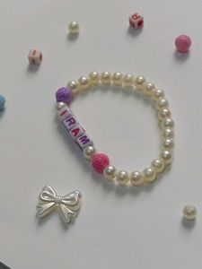 Custom Pearl Name Bracelet