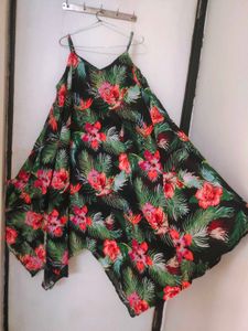 Tropical Print Dress
