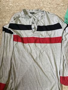 Striped Long Sleeve Henley