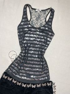 Sequin Ibiza Y2k Top