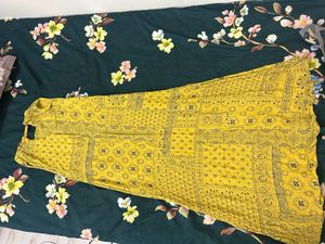 Yellow Printed Dress