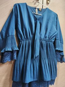 Navy Blue Party Wear Top